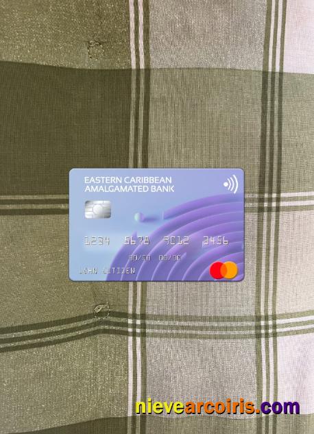 Antigua and Barbuda Eastern Caribbean Amalgamated Bank mastercard photolook